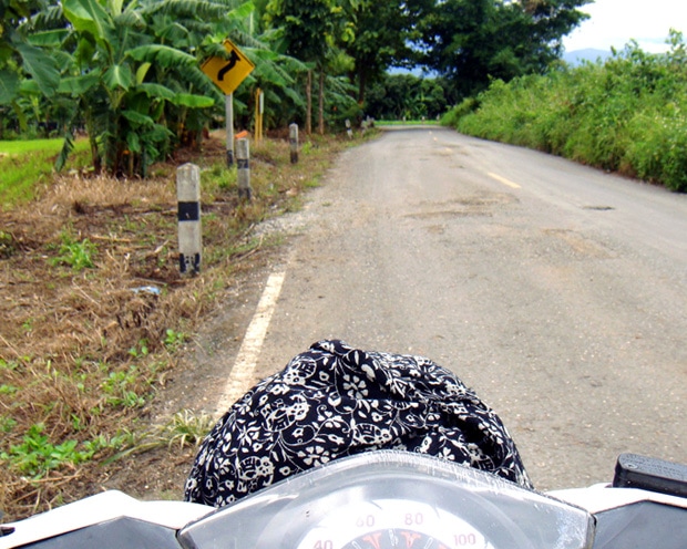 Pai getting around by scooter