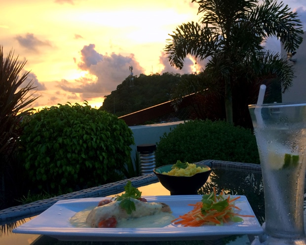 Dinner time Ferra Hotel Rooftop