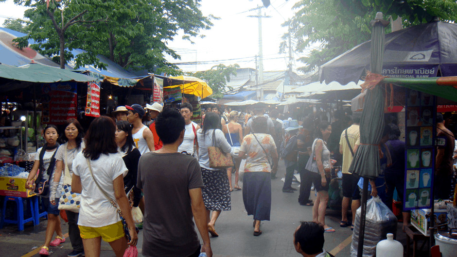 Chatuchak weekend market in Bangkok