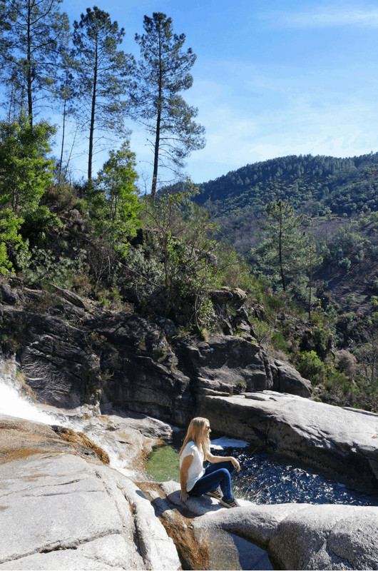 Tahitit falls in Gerês National Park