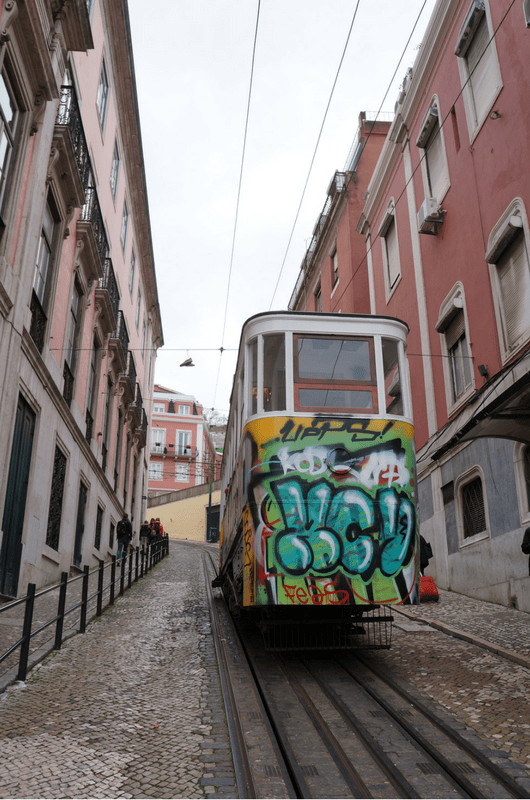 Tram E28 Lisbon Portugal