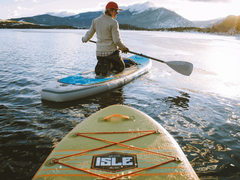 Blow up paddle board