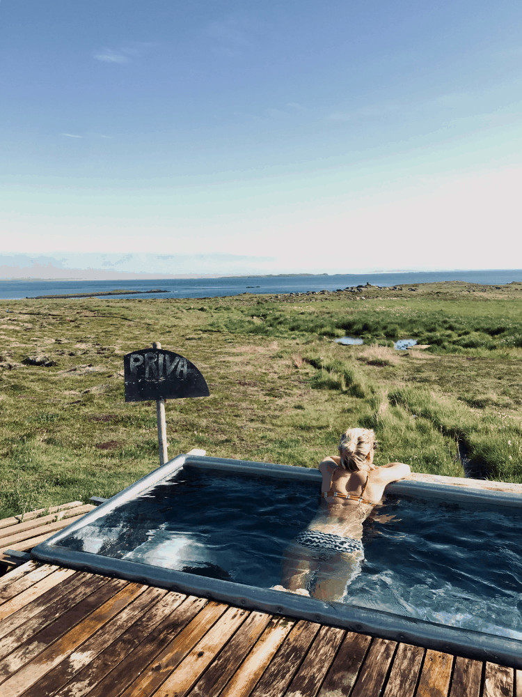Iceland campervan itinerary private hot springs
