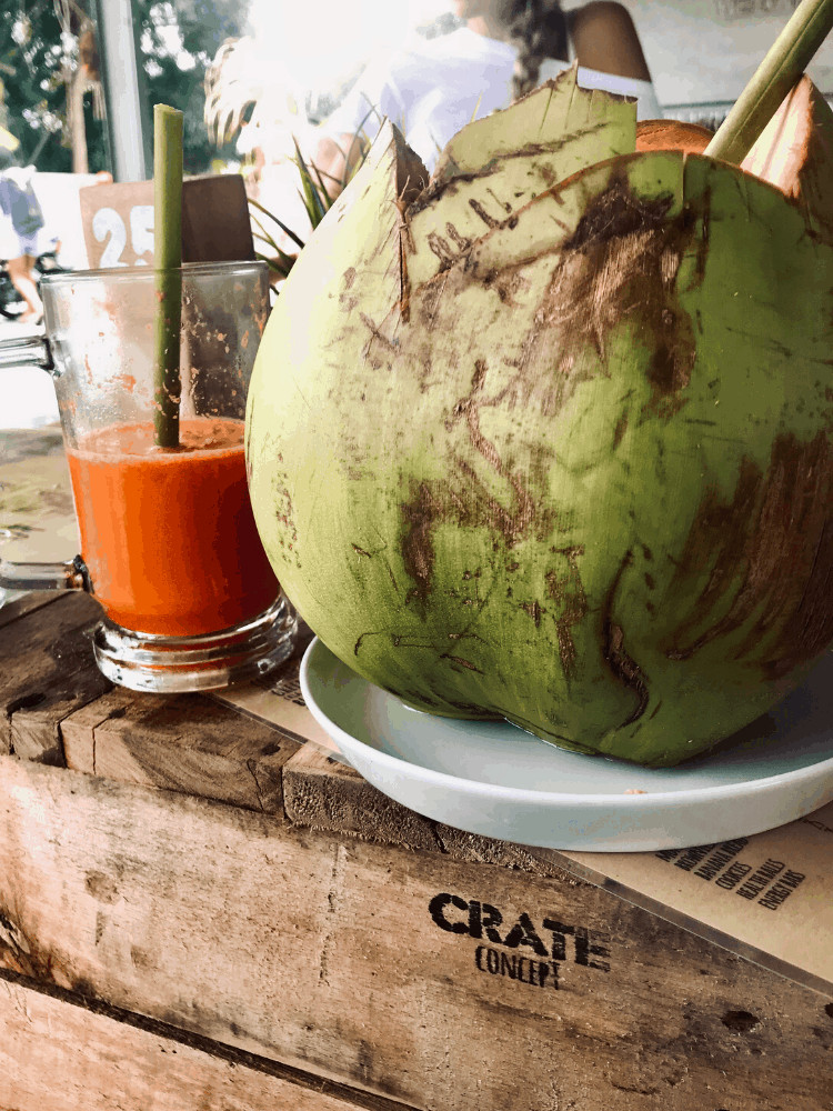 Bali Itinerary breakfast at Crate cafe