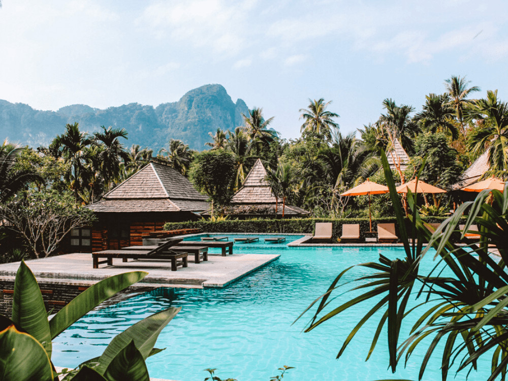 Krabi resorts on the beach