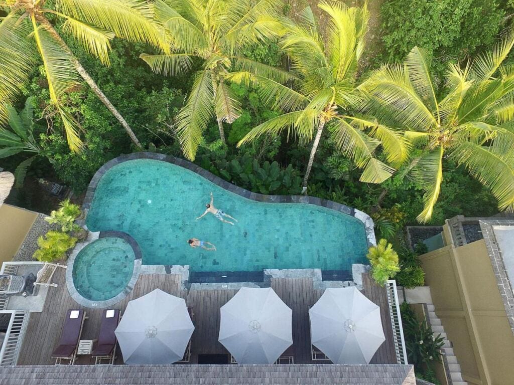 Wapa di Ume Ubud as seen from the air