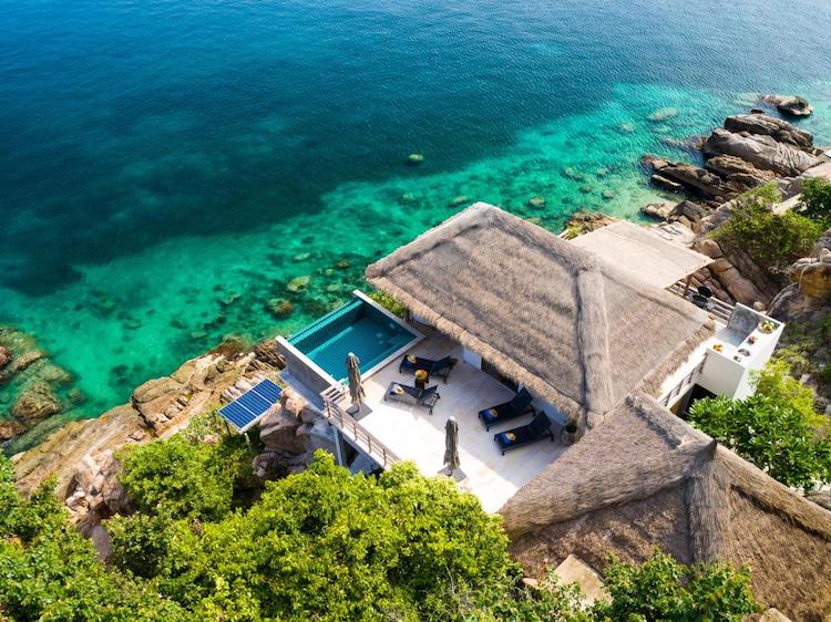 Cape Shark Villas overlooking the ocean in Koh Tao Island Thailand