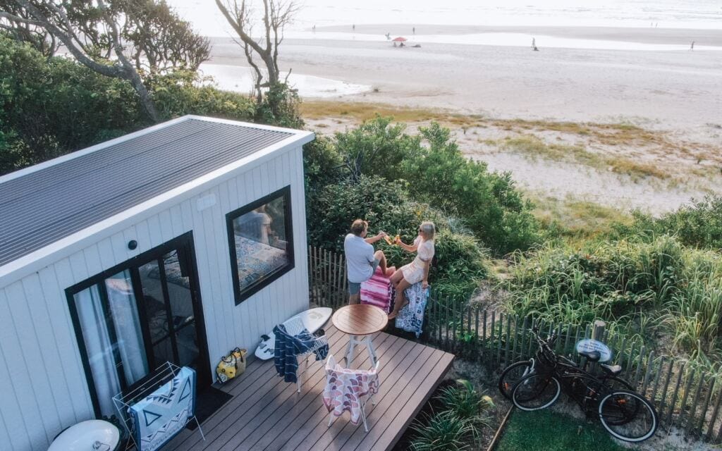 Beachfront tiny home Reflections Byron Bay