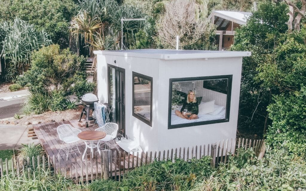 Clarkes Beach tiny home Byron Bay
