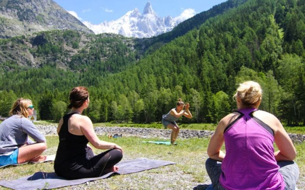 yoga retreat Charmonix