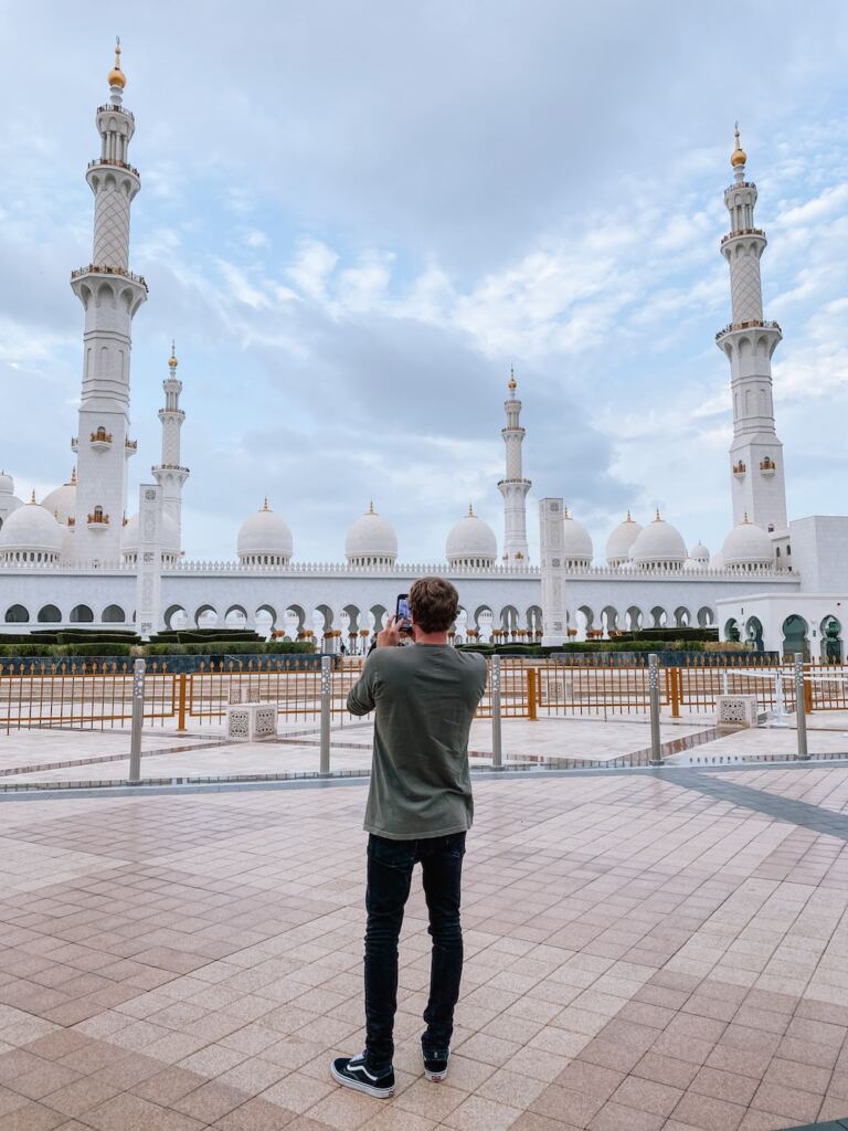 Entrance at Sheikh Zayed Grand Mosque