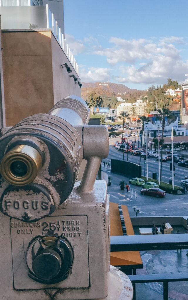 Hollywood Sign from Walk of Fame