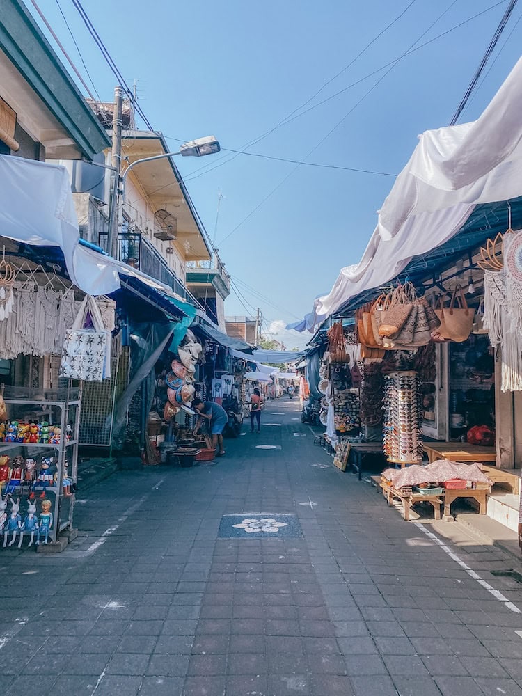 Ubud Art Market in the early morning