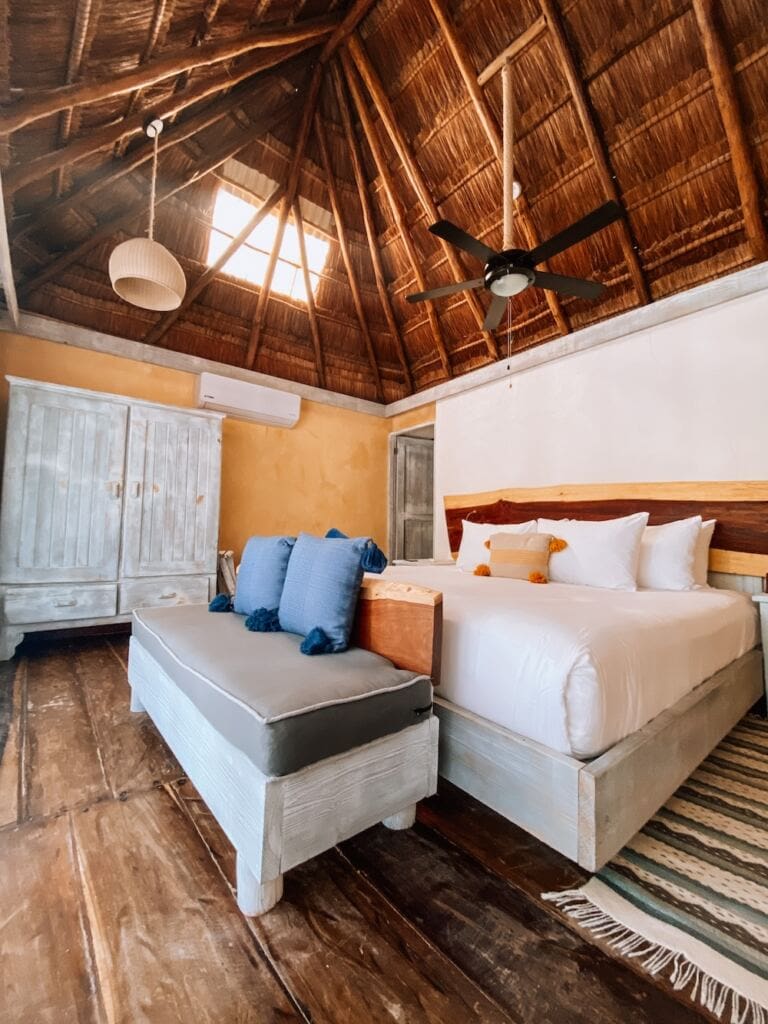 Inside the Garden View King Room at Villa Pescadores