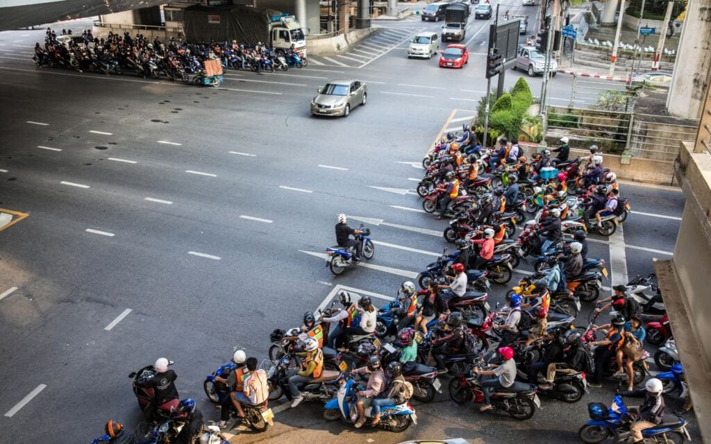 thailand motorbike traffic