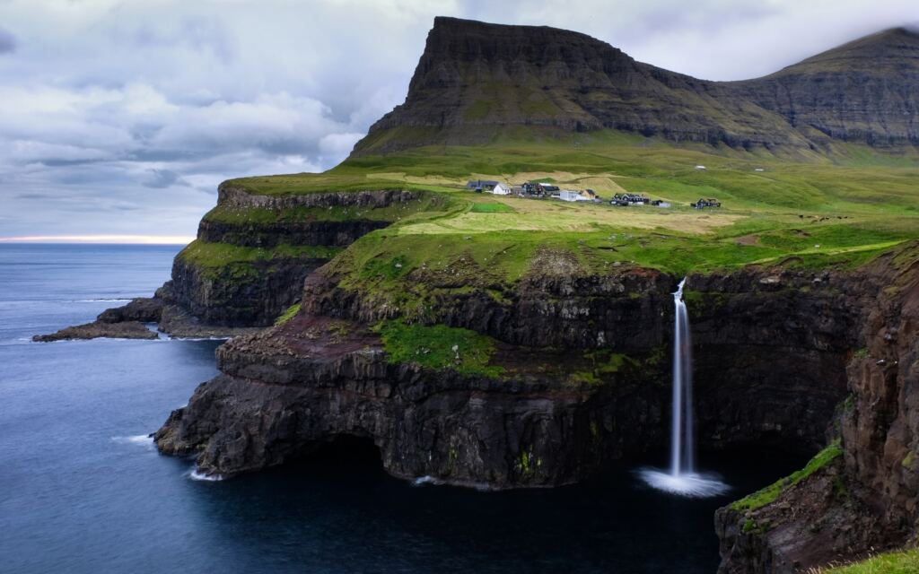 Wide view photo of Faroe Island.