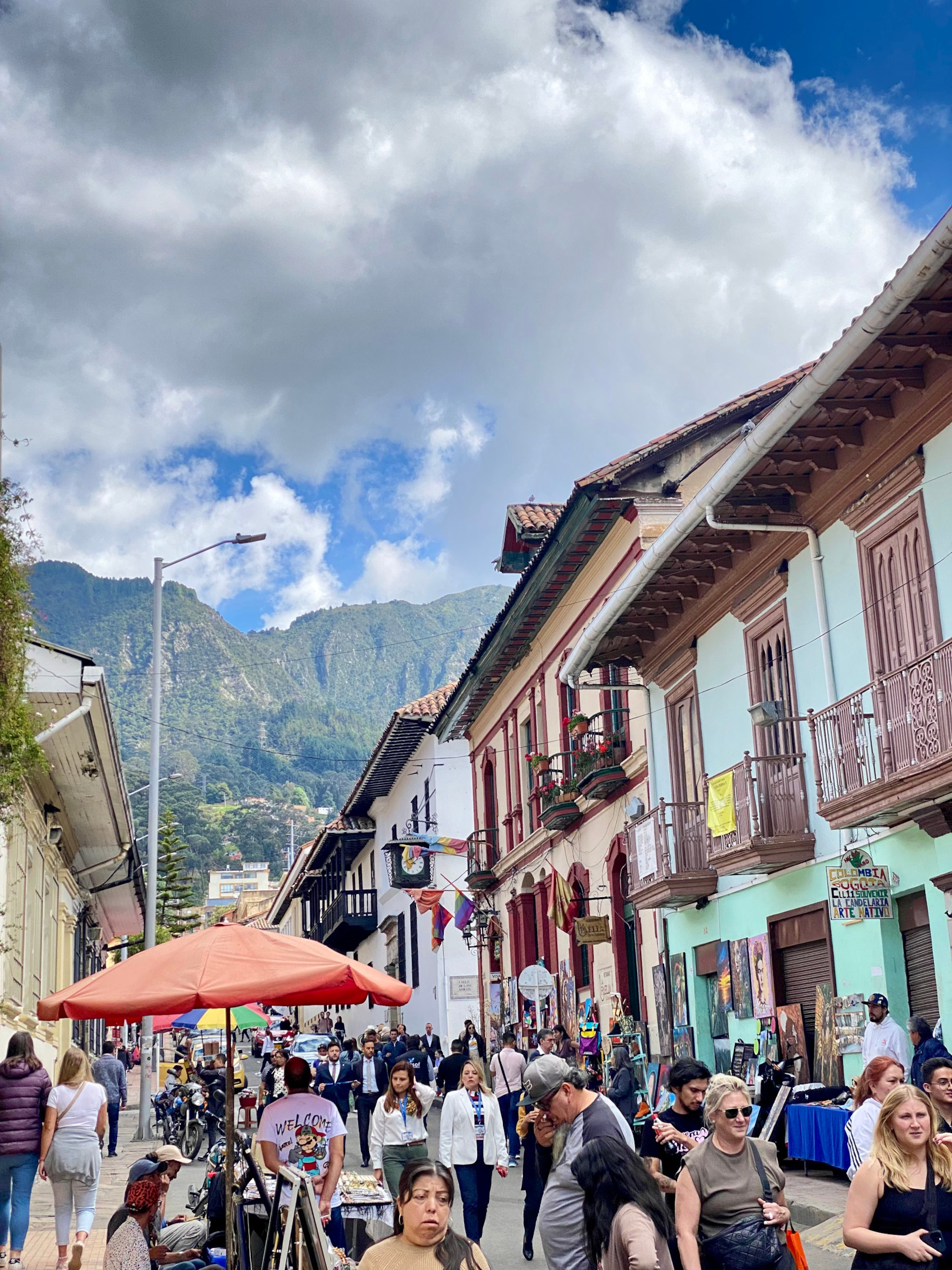 The streets of Bogota