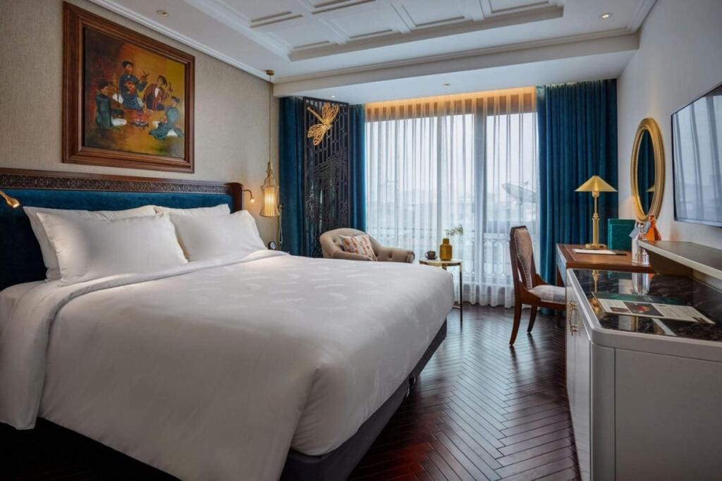 Bedroom of Peridot Grand Luxury Boutique Hotel.
