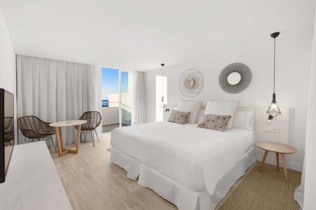 One of the rooms in Barcelo Portinatx.
