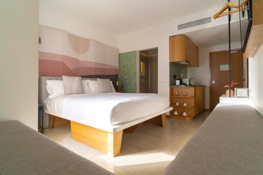 One of the rooms in Boutique Apartments Marsol Ibiza.