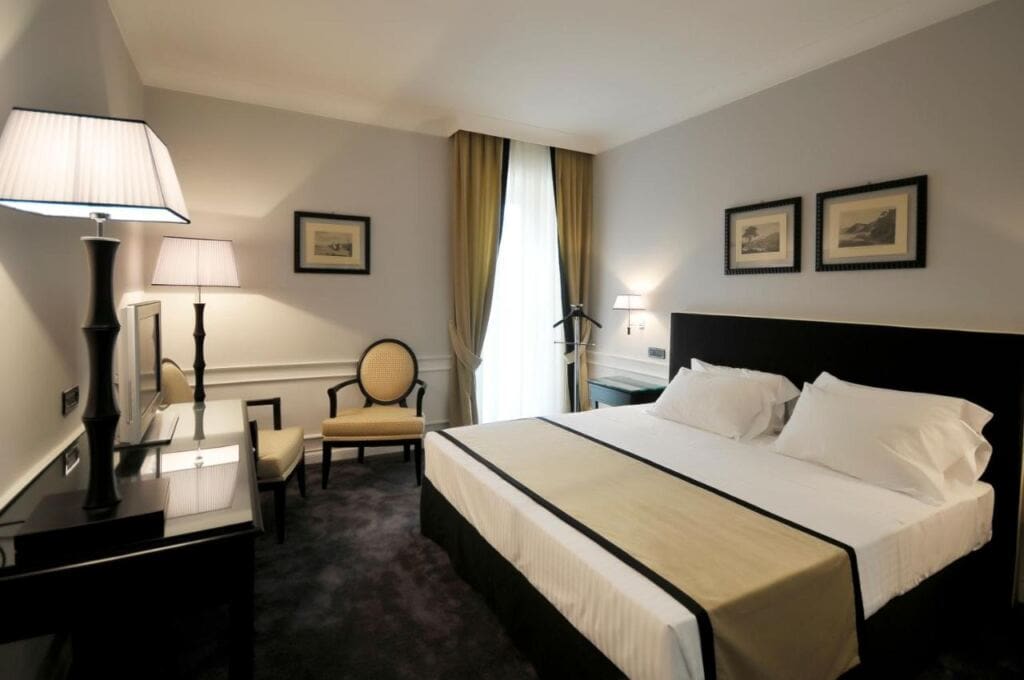 One of the rooms in Grand Hotel Oriente.