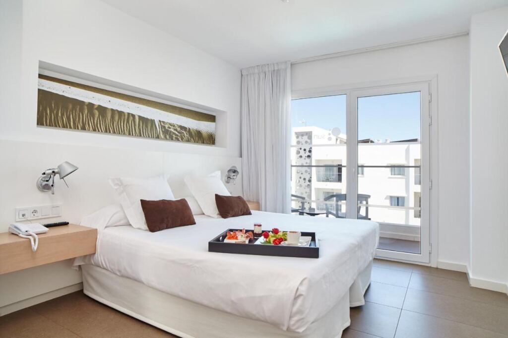 One of the rooms in Ibiza Sun Apartments.