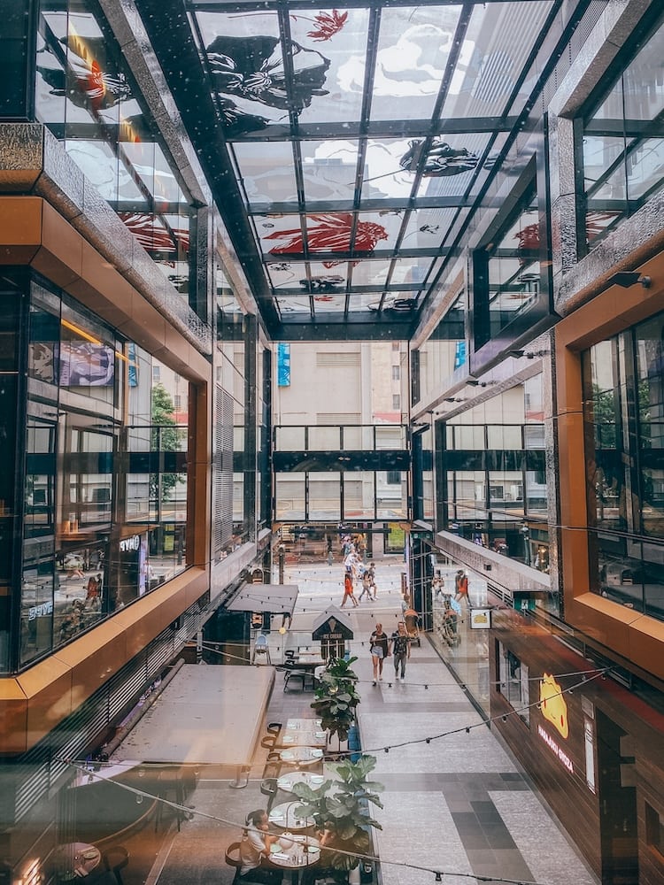 Shopping Arcades going off Queen Street Mall