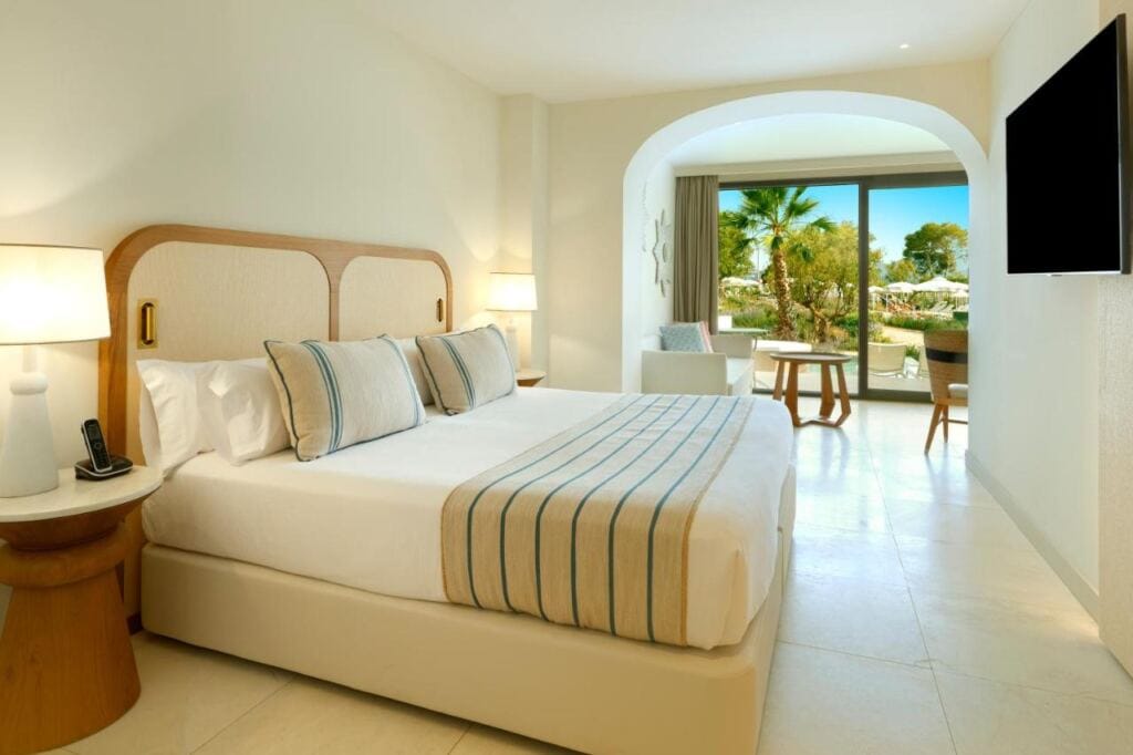 One of the rooms in TRS Ibiza Hotel.