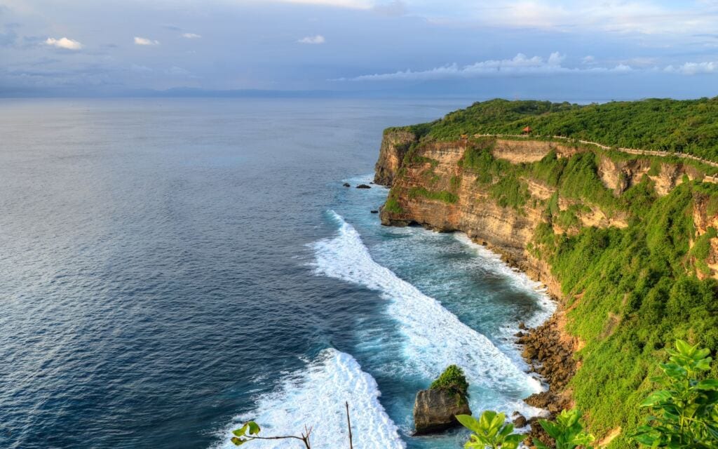 Uluwatu Temple on the cliffs southern Bali