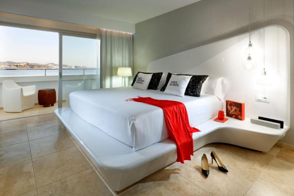 One of the rooms in Ushuaia Ibiza Beach Hotel