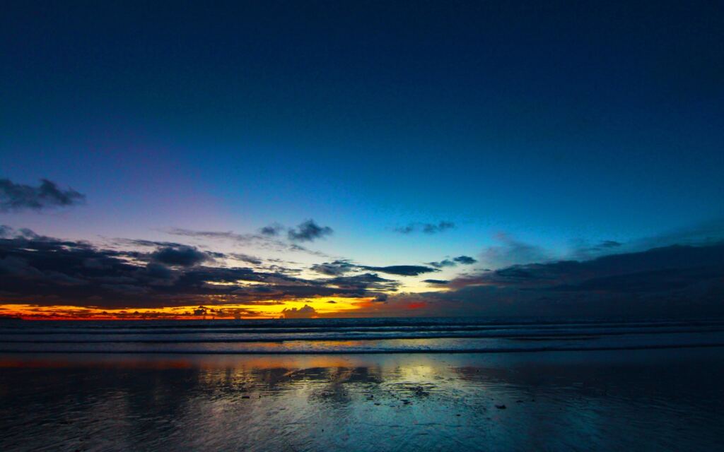 nusa dua night market beach area at dawn