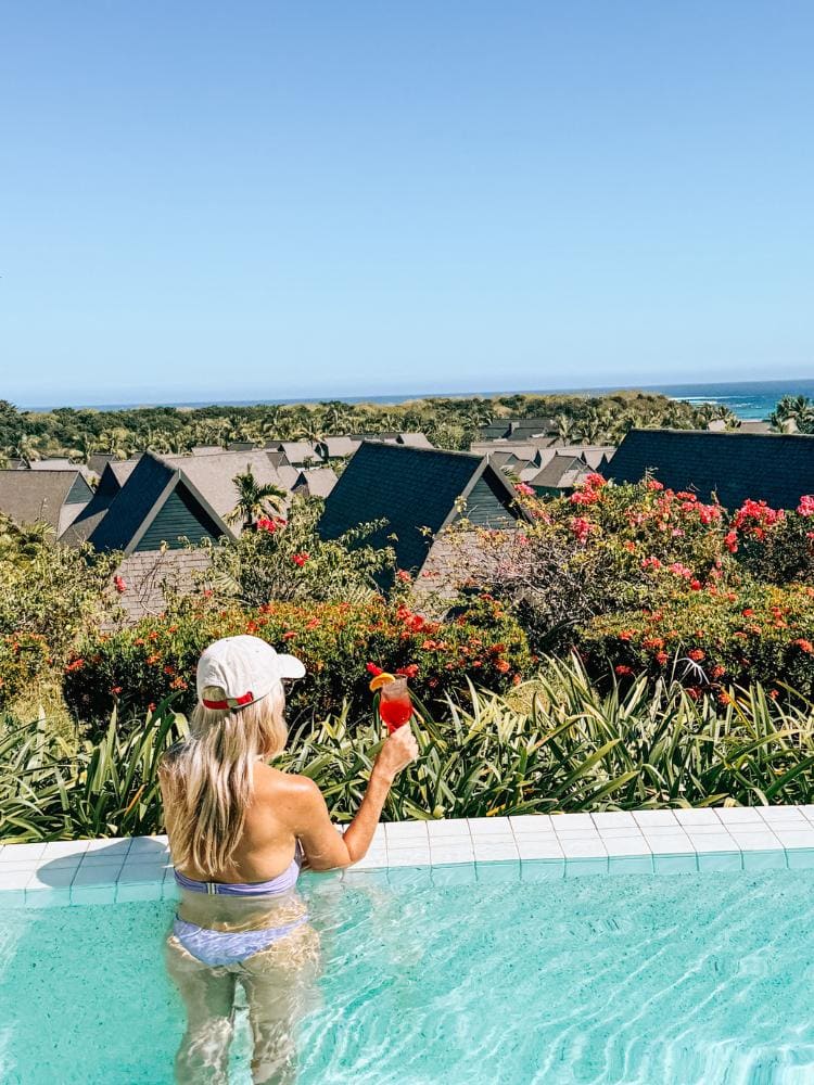 infinity pool at InterContinental Fiji