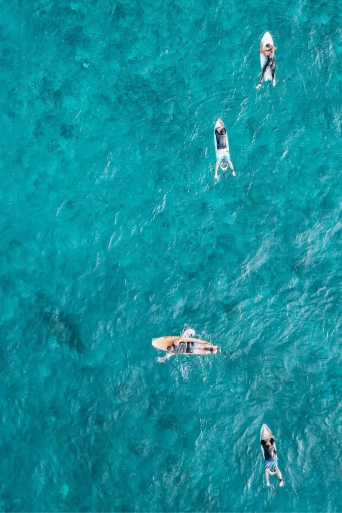 Surfing at Six Senses Fiji