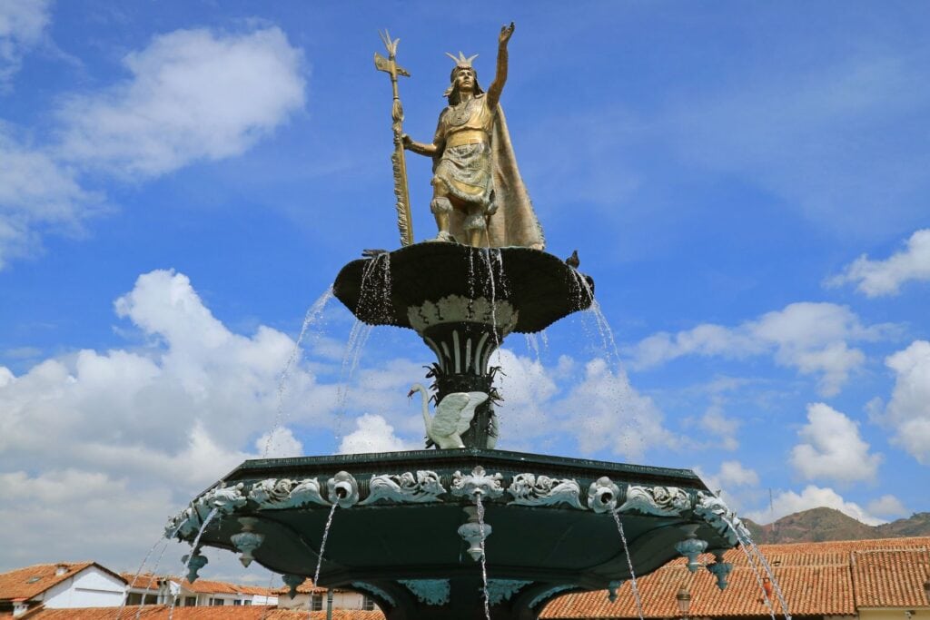 Statue of Pachacuti Inca Yupanqui
