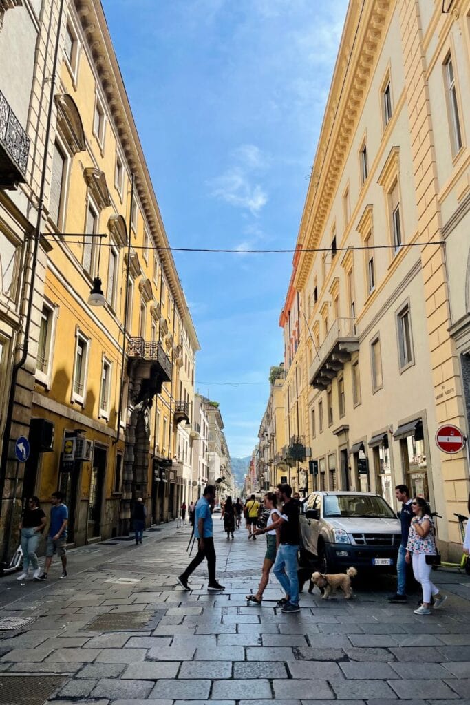 people walking on the street of Turin