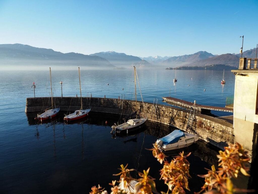 beautiful lake view from La Dama del Porto hotel