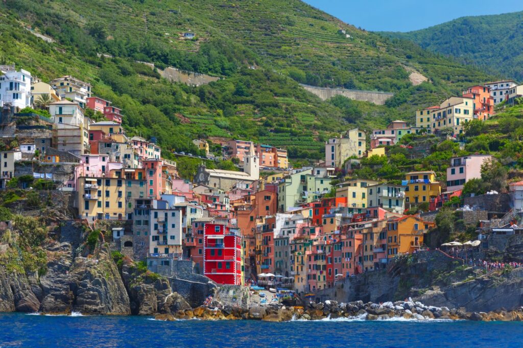 Riomaggiore from the sea