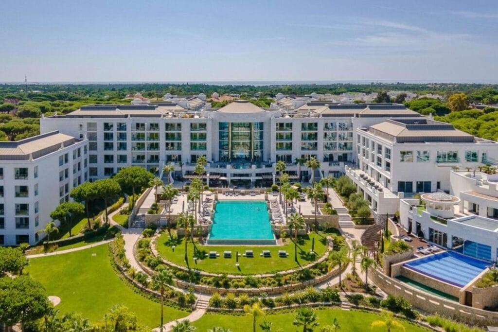 aerial view of Conrad Algarve in Quinta do Lago