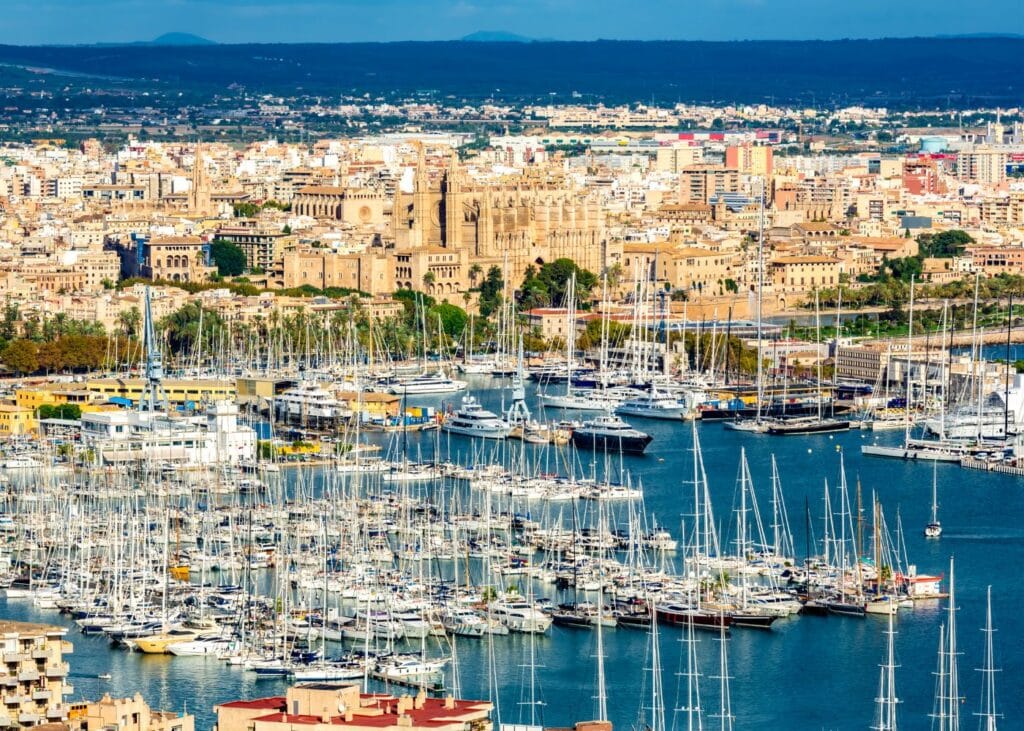 aerial view of Port, Palma de Mallorca