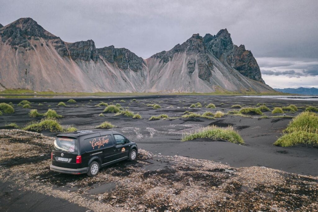 Campervan views F Roads Iceland