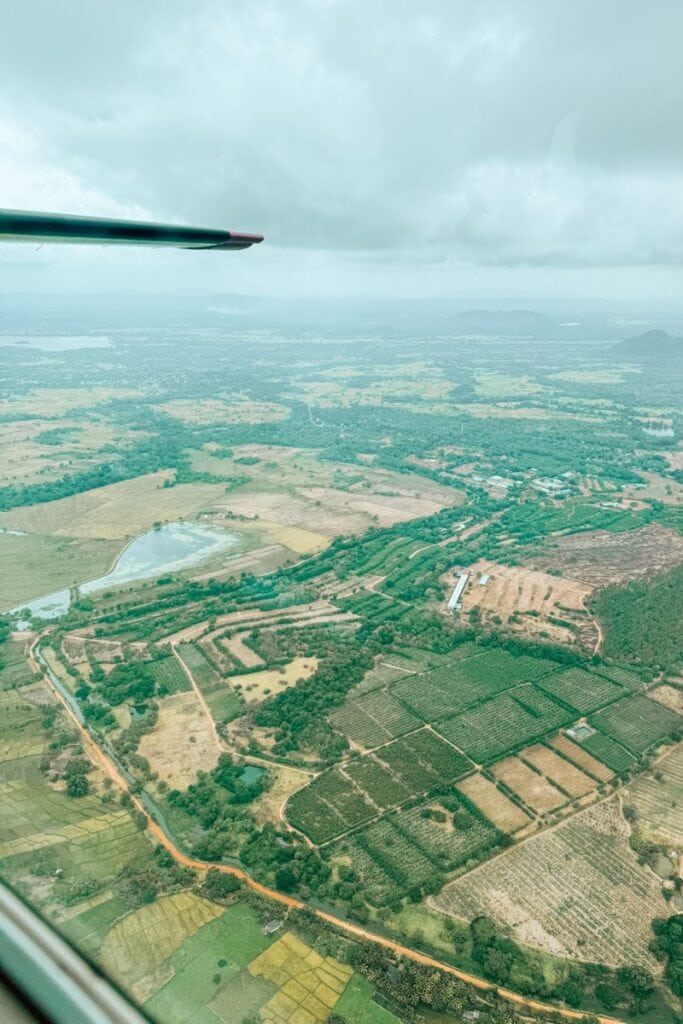 Sri Lanka landscape from the air