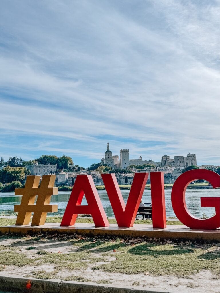 Avignon along the Rhône River